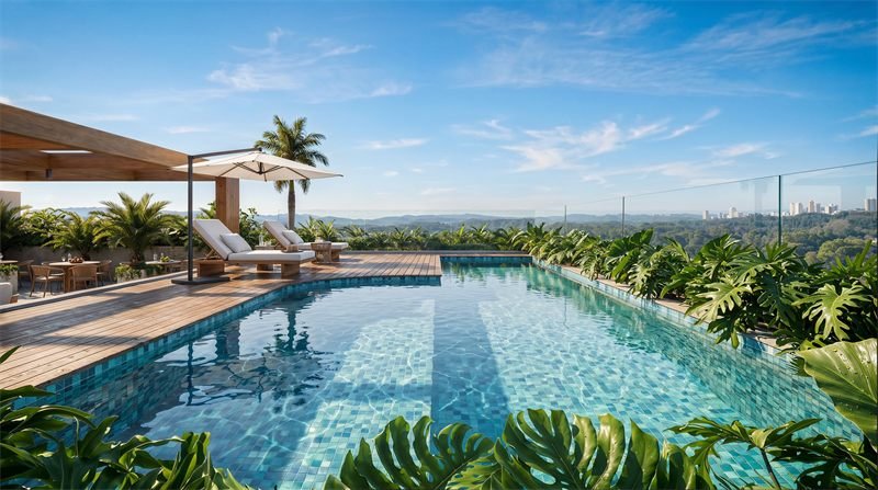 Imagem 3D do projeto View Residence